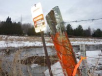 Saturated Ground and Aging Pipeline Markers - Glenburnie, ON